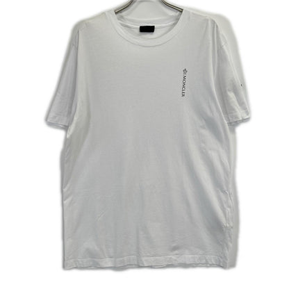 MONCLER モンクレール I20918C00035 ホワイト SS-TSHIRT ロゴプリントクルーネックTシャツ トップス