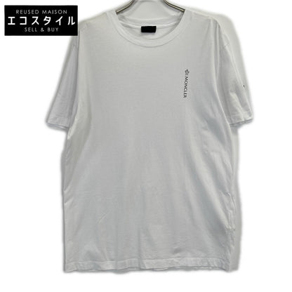 MONCLER モンクレール I20918C00035 ホワイト SS-TSHIRT ロゴプリントクルーネックTシャツ トップス