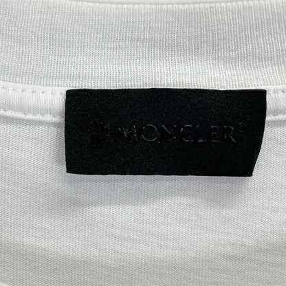 MONCLER モンクレール I20918C00035 ホワイト SS-TSHIRT ロゴプリントクルーネックTシャツ トップス