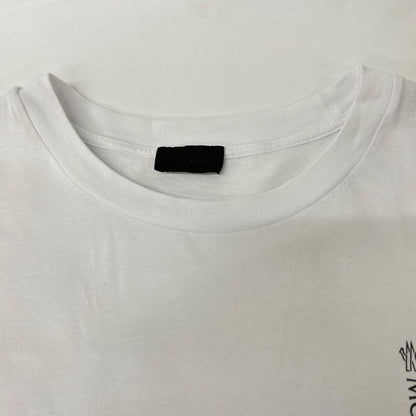 MONCLER モンクレール I20918C00035 ホワイト SS-TSHIRT ロゴプリントクルーネックTシャツ トップス