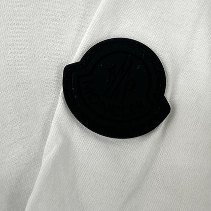MONCLER モンクレール I20918C00035 ホワイト SS-TSHIRT ロゴプリントクルーネックTシャツ トップス