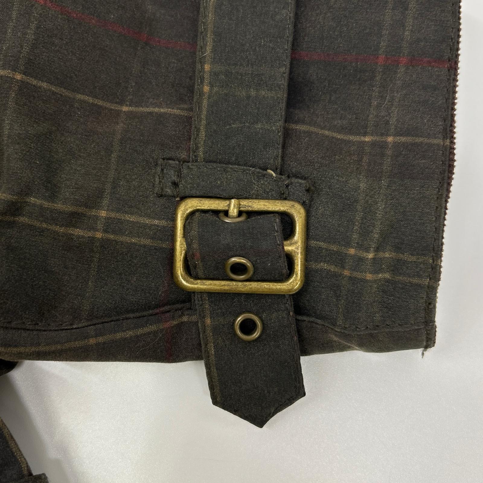 Barbour バブアー 1302099 オリーブグリーン CHATSWORTH オイルド TARTAN TRENCH トレンチコート コート