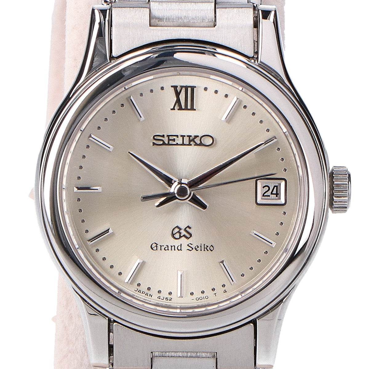 GrandSeiko グランドセイコー 仕上げ済み 4J52-0010 デイト シルバー文字盤 クオーツ 腕時計