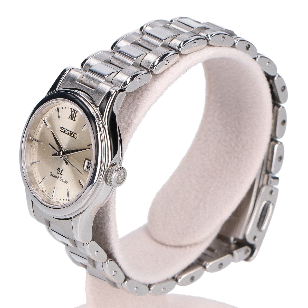 GrandSeiko グランドセイコー 仕上げ済み 4J52-0010 デイト シルバー文字盤 クオーツ 腕時計