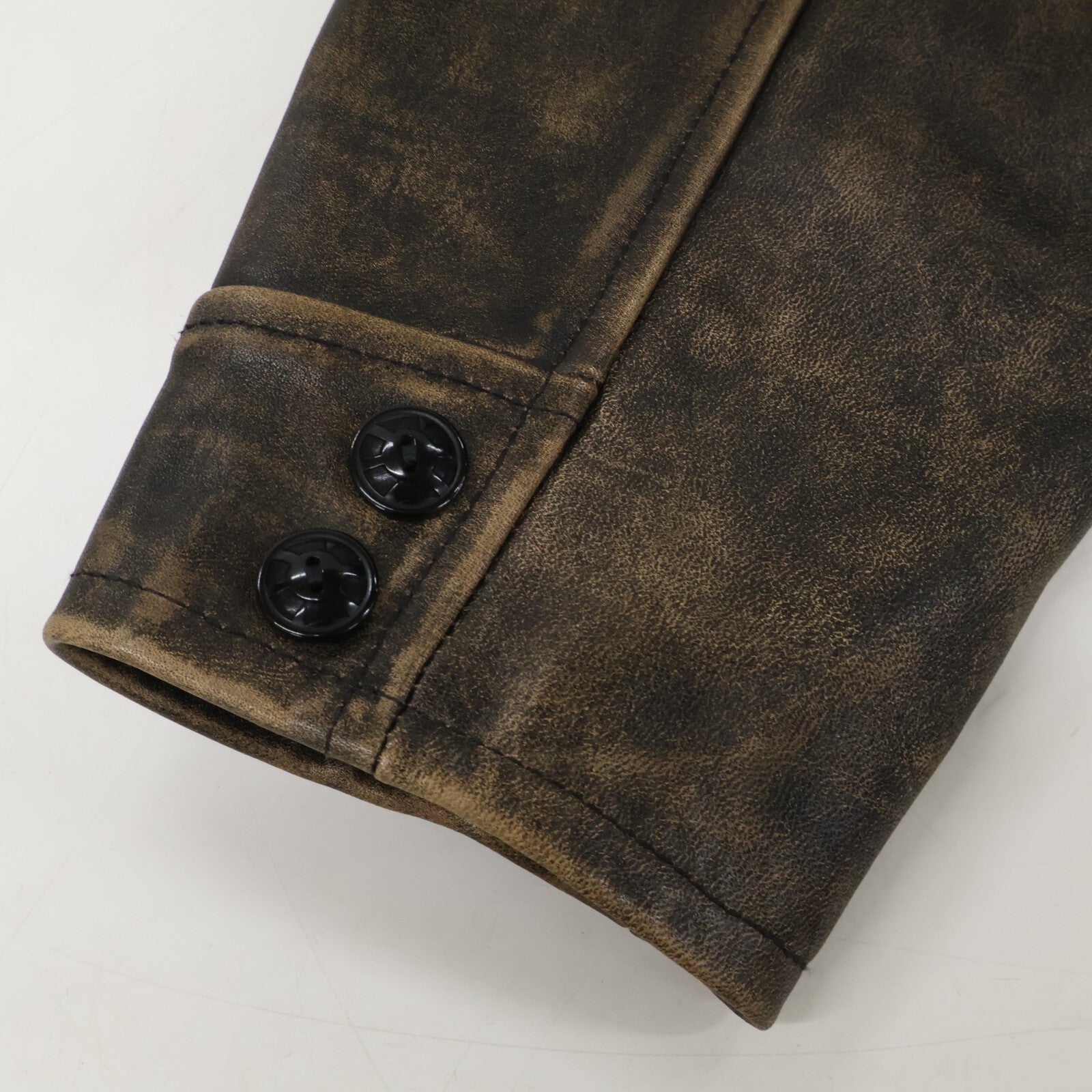 RRL ダブルアールエル 【美品/国内正規】782839937001 ヴィンテージ加工 チェックライニング フルグレイン カウハイドジャケット ジャケット