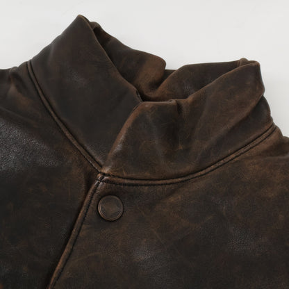 RRL ダブルアールエル 【美品/国内正規】782840813001 ヴィンテージ加工 フルグレイン カウハイド ベスト