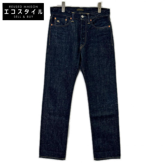 RRL ダブルアールエル 782972022001 インディゴ Limited-Edition ストレートリジットジーンズ ボタンフライデニムパンツ ボトムス