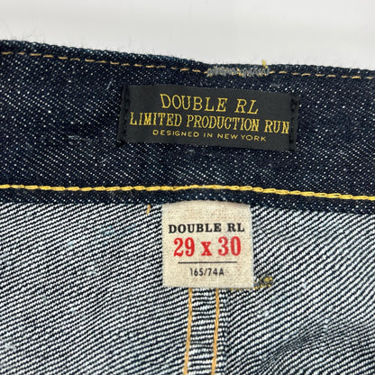 RRL ダブルアールエル 782972022001 インディゴ Limited-Edition ストレートリジットジーンズ ボタンフライデニムパンツ ボトムス