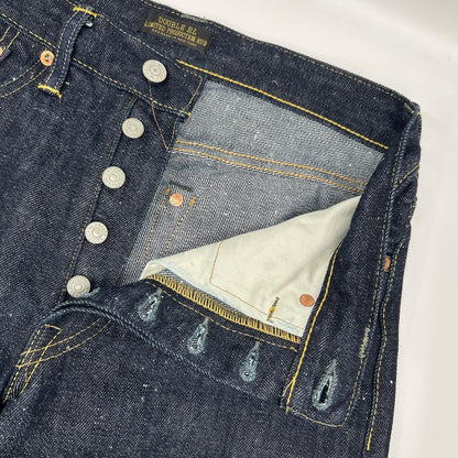 RRL ダブルアールエル 782972022001 インディゴ Limited-Edition ストレートリジットジーンズ ボタンフライデニムパンツ ボトムス