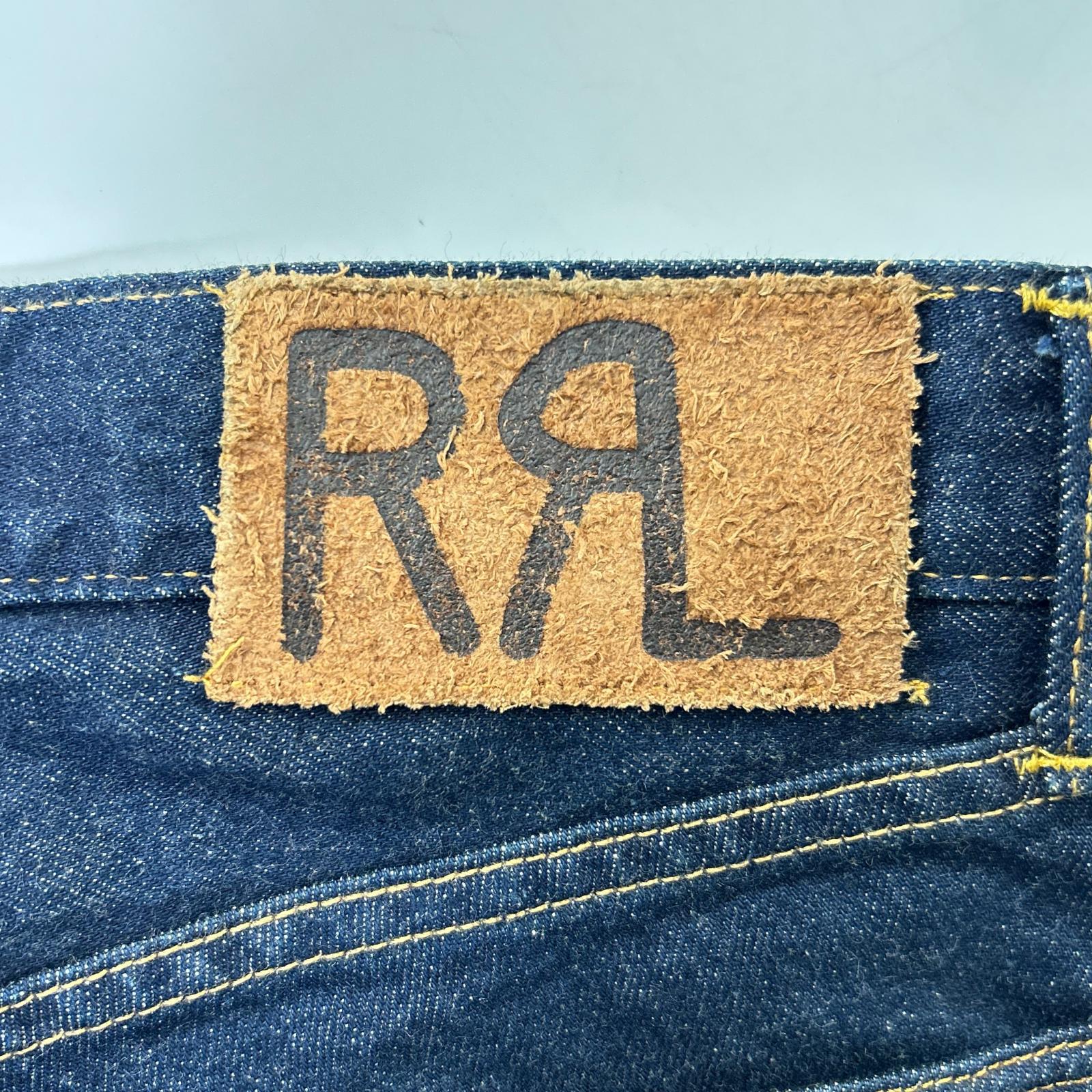 RRL ダブルアールエル 782504846004 インディゴ LOW STRAIGHT ストレートボタンフライデニムパンツ ボトムス
