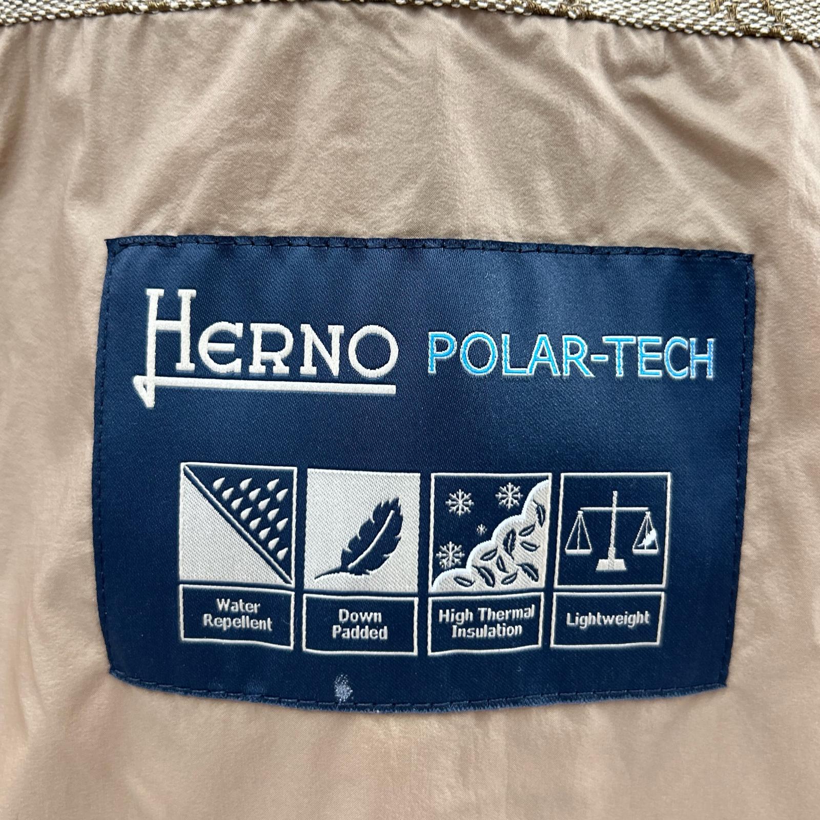 HERNO ヘルノ PI001019U オレンジ アレンデール フェイクファー ボンバージャケット ジャケット