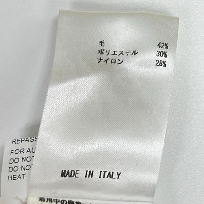 JILSANDER ジルサンダー JSPP754085 ブラック×ホワイト ドット柄 サイドスリット ロングスリーブニット トップス