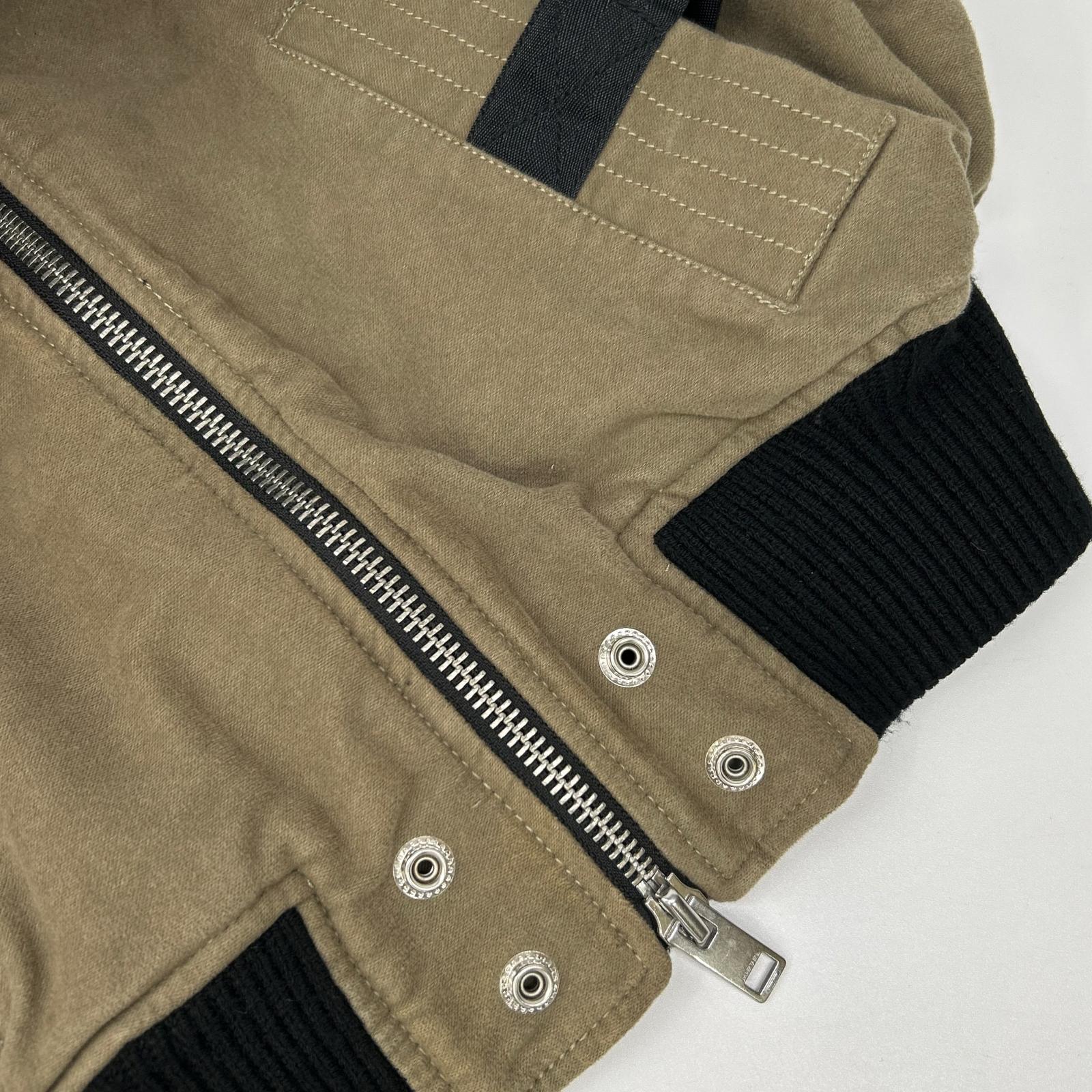 DIESEL ディーゼル ブラウン ジッパーデザイン クロップド ジャケット ジャケット