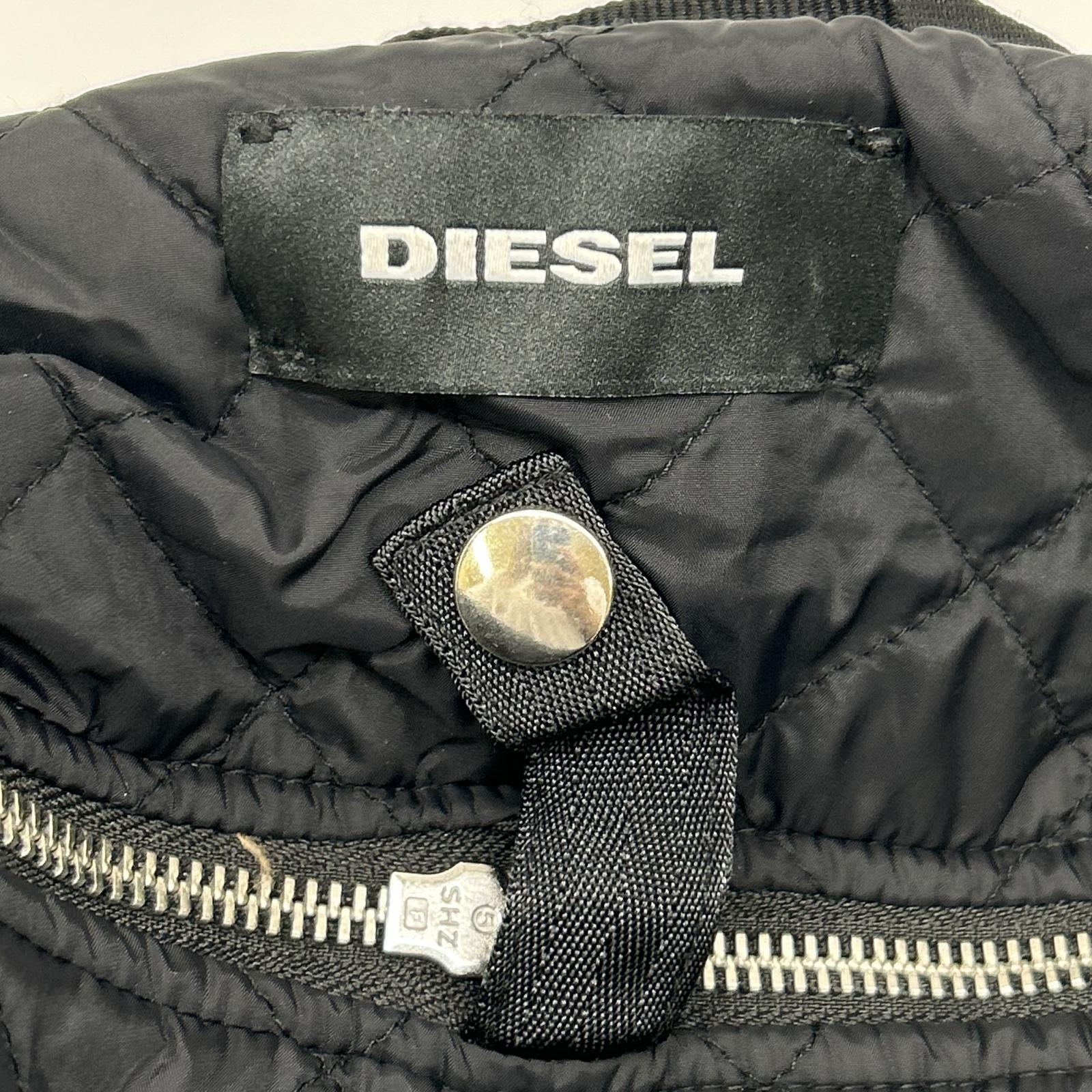 DIESEL ディーゼル ブラウン ジッパーデザイン クロップド ジャケット ジャケット