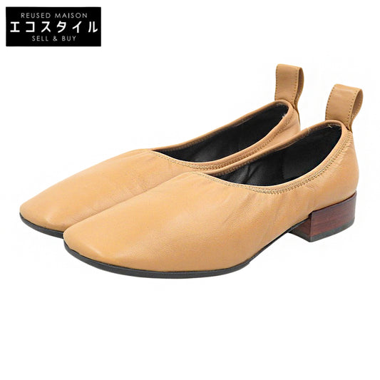 LOEWE ロエベ レザー SOFT BALLERINA/ソフトバレリーナ バレエシューズ シューズ レディース ライトブラウン 37 シューズ