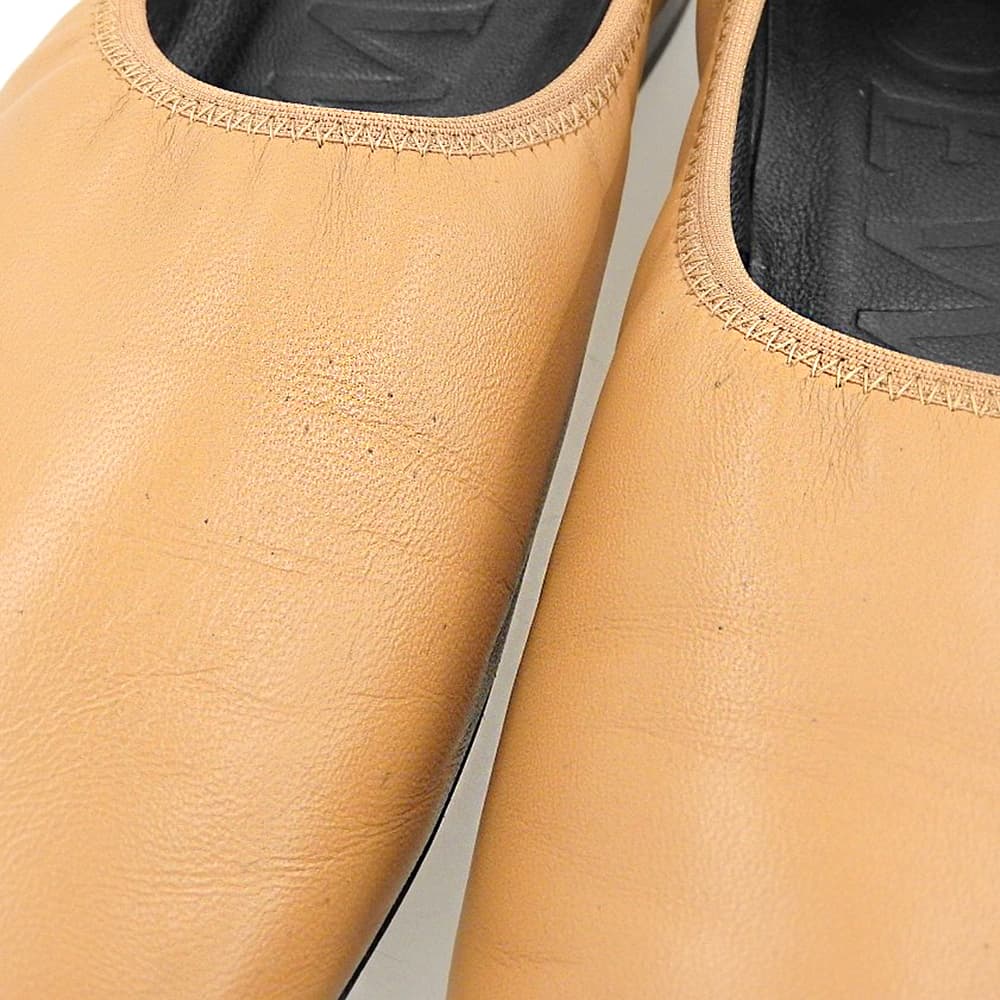 LOEWE ロエベ レザー SOFT BALLERINA/ソフトバレリーナ バレエシューズ シューズ レディース ライトブラウン 37 シューズ