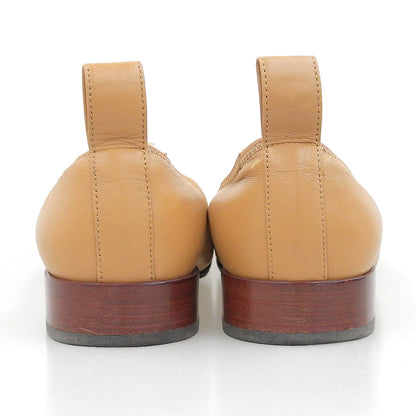 LOEWE ロエベ レザー SOFT BALLERINA/ソフトバレリーナ バレエシューズ シューズ レディース ライトブラウン 37 シューズ