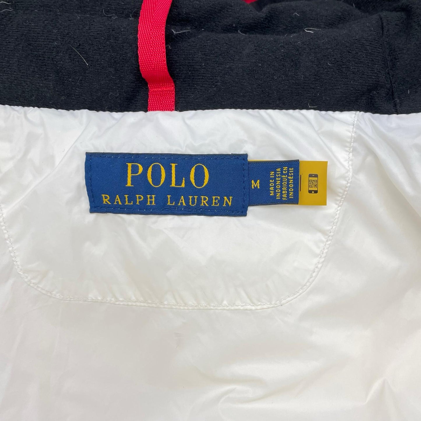 POLObyRalphLauren ポロラルフローレン ホワイト ナイロン BIG PONY フーデッドダウンジャケット ジャケット