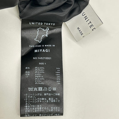 UNITED TOKYO ユナイテッドトウキョウ 【新品同様】145210001 レース切替 バックジップ ロングスリーブ ワンピース