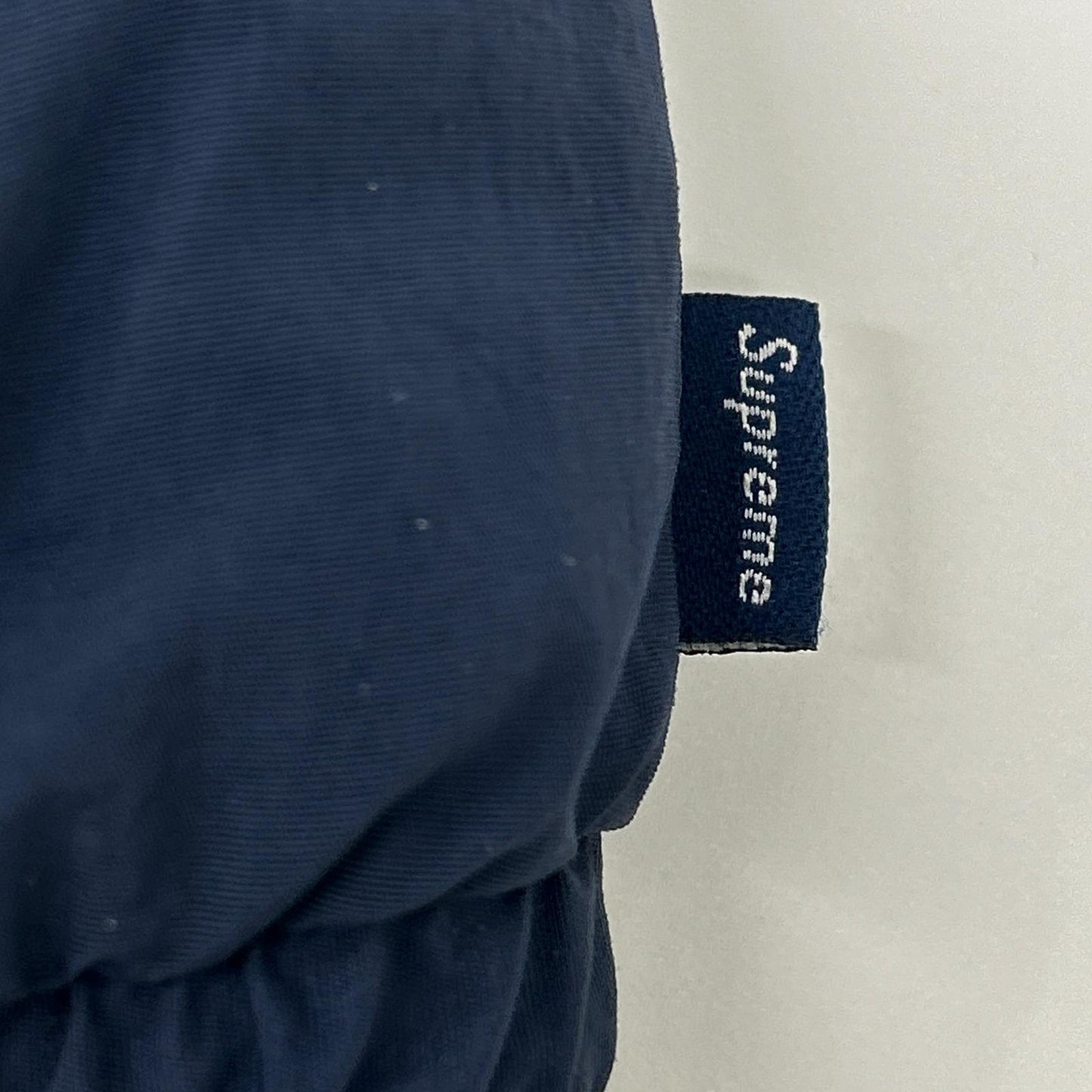 Supreme シュプリーム 18SS ネイビー×レッド スクリプトロゴ フーディジャケット ジャケット