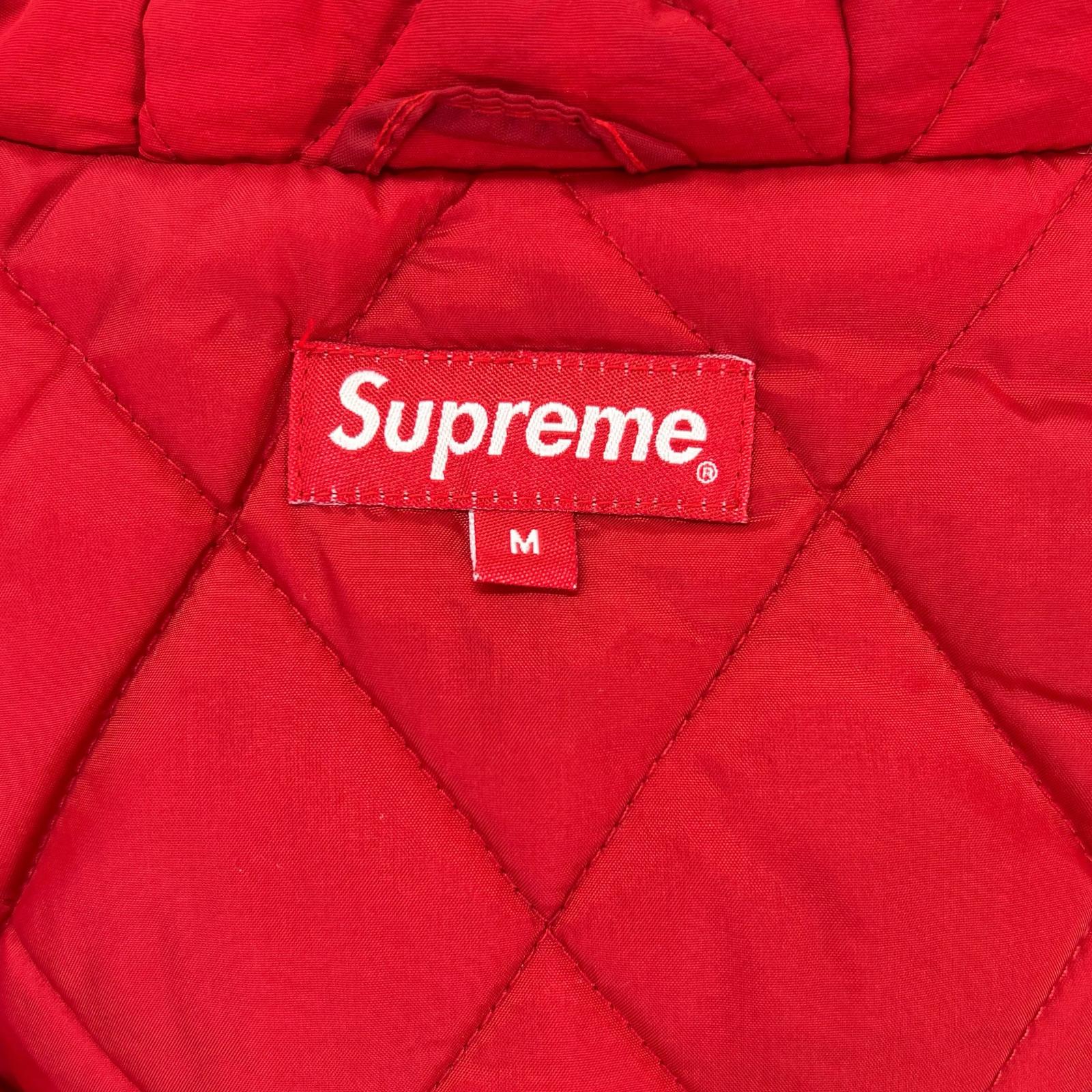 Supreme シュプリーム 18SS ネイビー×レッド スクリプトロゴ フーディジャケット ジャケット