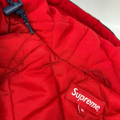 Supreme シュプリーム 18SS ネイビー×レッド スクリプトロゴ フーディジャケット ジャケット