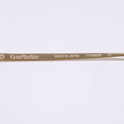 KameManNen カメマンネン 【新品同様】KMN-99 チタン オールメタル ラウンドシェイプ アイウェア 眼鏡
