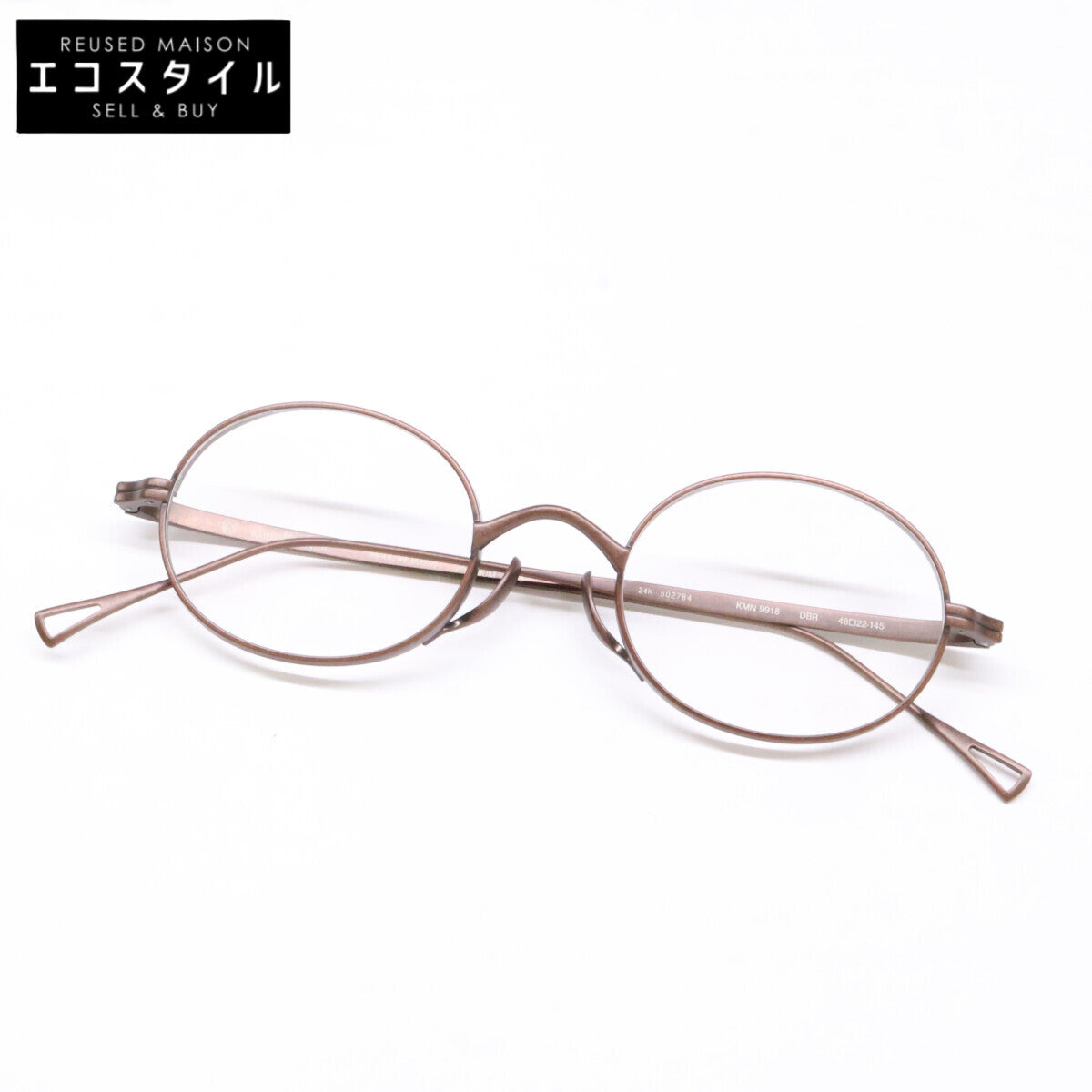 KameManNen 【Like New】KMN9918 Titanium Oval-Shaped Eyewear