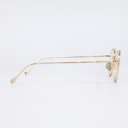 KameManNen 【Like New】KMN139 Titanium Combination Soft-Rim Panto-Shaped Eyewear