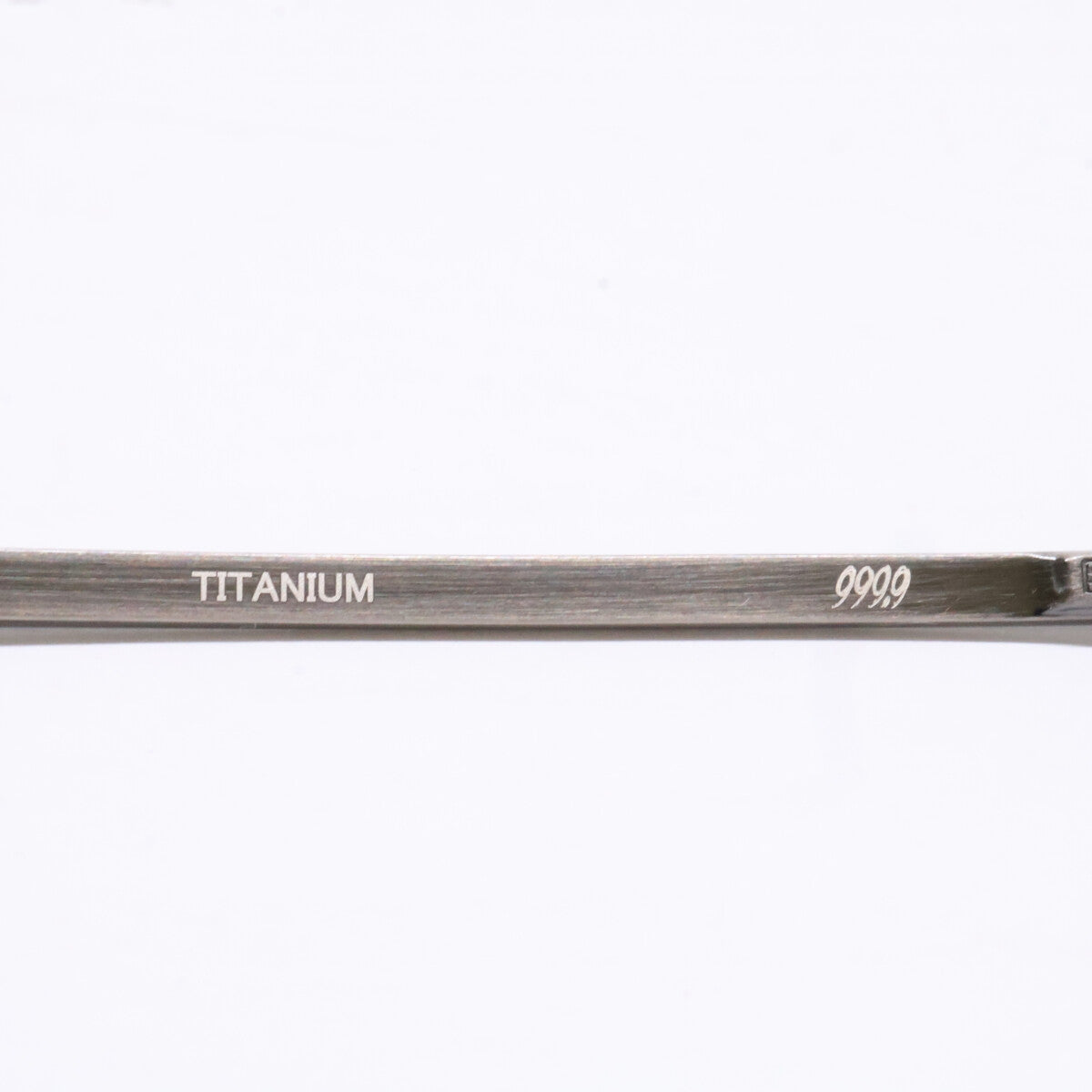 999.9 【Like New】S-955T Titanium Metal-Frame Crown Panto-Shaped Eyewear with Reverse-R Hinges