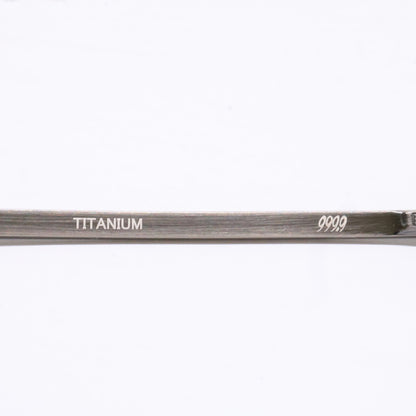 999.9 【Like New】S-955T Titanium Metal-Frame Crown Panto-Shaped Eyewear with Reverse-R Hinges