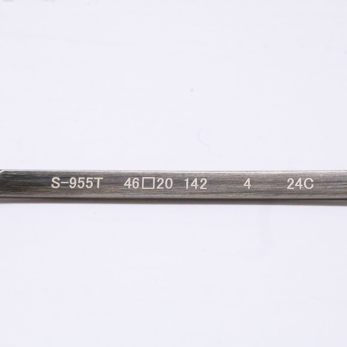 999.9 フォーナインズ 【新品同様】S-955T チタン メタルフレーム 逆Rヒンジ クラウンパントシェイプ アイウェア 眼鏡