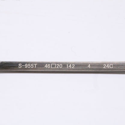 999.9 フォーナインズ 【新品同様】S-955T チタン メタルフレーム 逆Rヒンジ クラウンパントシェイプ アイウェア 眼鏡