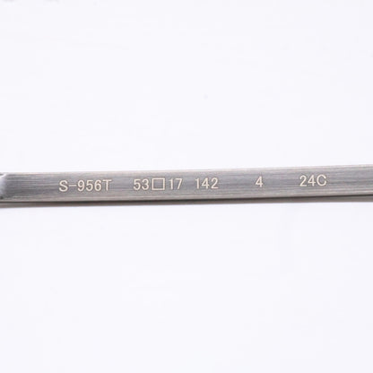 999.9 フォーナインズ 【新品同様】S-956T 逆Rヒンジ チタン メタルフレーム スクエアシェイプ 眼鏡