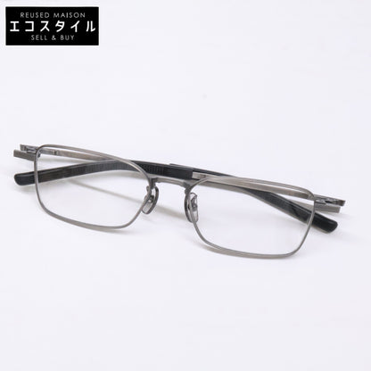 999.9 フォーナインズ 【新品同様】S-956T 逆Rヒンジ チタン メタルフレーム スクエアシェイプ 眼鏡