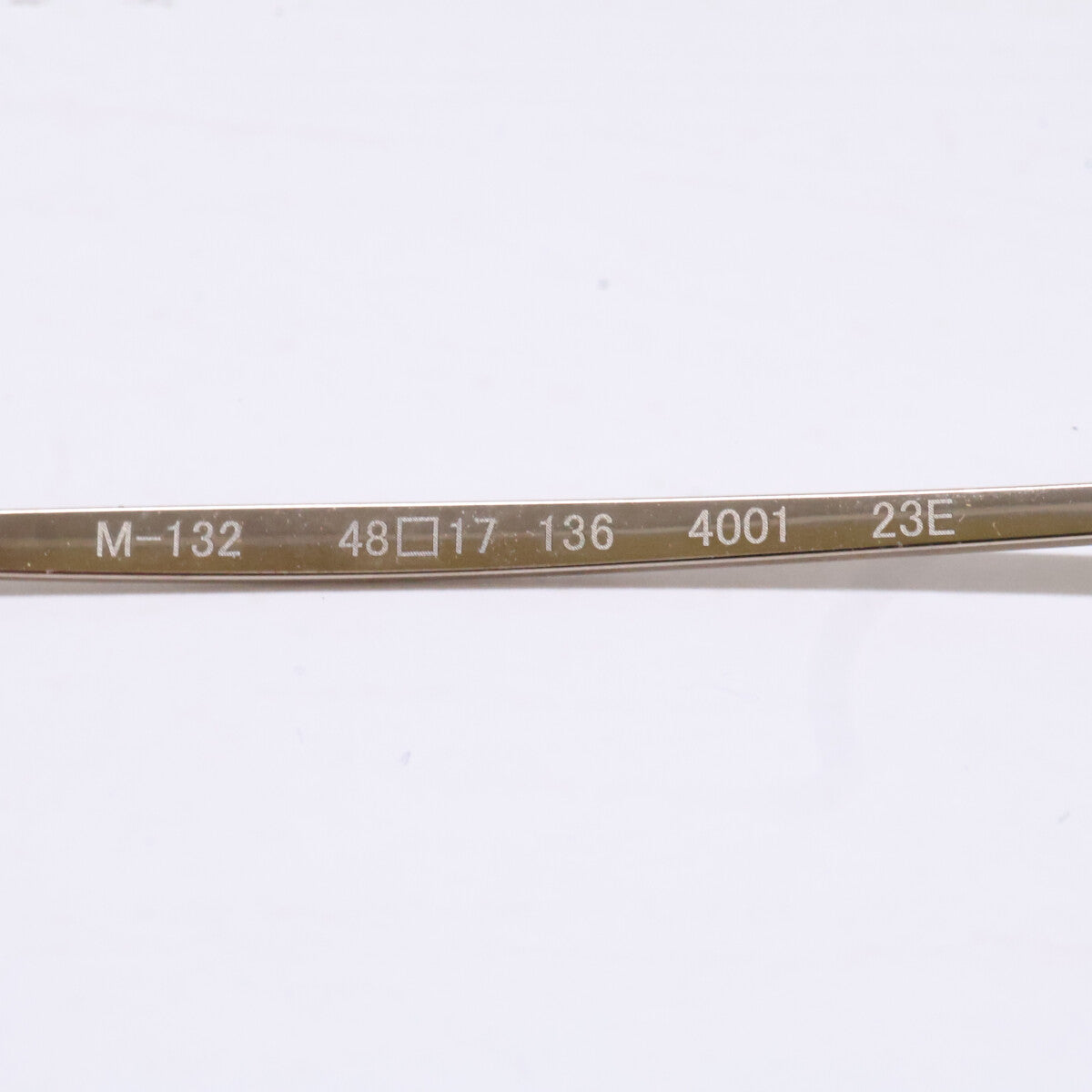 999.9 フォーナインズ 【新品同様】M-132 コンビネーションフレーム オーバルシェイプ アイウェア 眼鏡