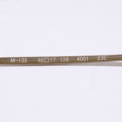 999.9 フォーナインズ 【新品同様】M-132 コンビネーションフレーム オーバルシェイプ アイウェア 眼鏡