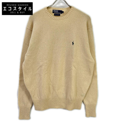 POLObyRalphLauren ポロラルフローレン 90's アイボリー ラムウール クルーネックニット トップス