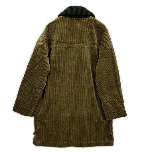VAN JACKET ヴァンジャケット VAN JAC KC-825505 カーキ コットン チェックライニング 太畝コーデュロイ スパニッシュカラーコート コート