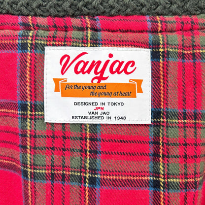 VAN JACKET ヴァンジャケット VAN JAC KC-825505 カーキ コットン チェックライニング 太畝コーデュロイ スパニッシュカラーコート コート
