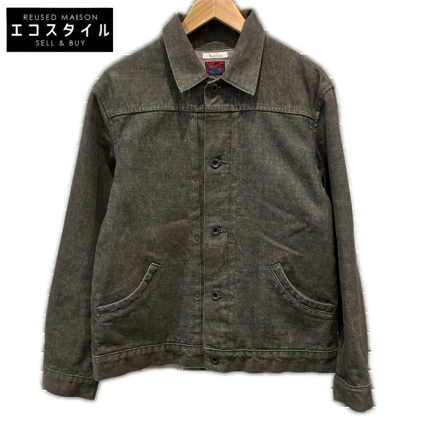 BRUNABOINNE ブルーナボイン 5028 グレー コットン ワンウォッシュ ダーラ デニムジャンバー/デニムジャケット ジャケット