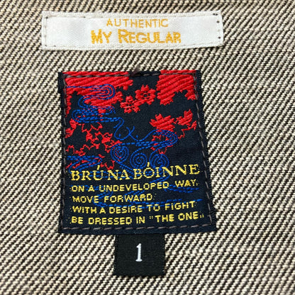 BRUNABOINNE ブルーナボイン 5028 グレー コットン ワンウォッシュ ダーラ デニムジャンバー/デニムジャケット ジャケット