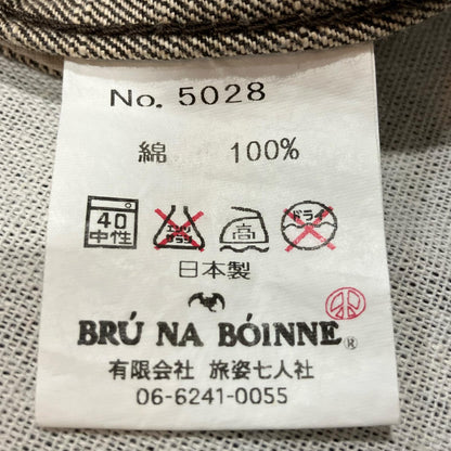 BRUNABOINNE ブルーナボイン 5028 グレー コットン ワンウォッシュ ダーラ デニムジャンバー/デニムジャケット ジャケット