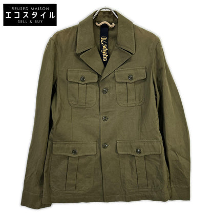 EQUIPE'70 エキップセッタンタ 24-16-1152-874 カーキ/オリーブ コットン×リネン サファリジャケット ジャケット