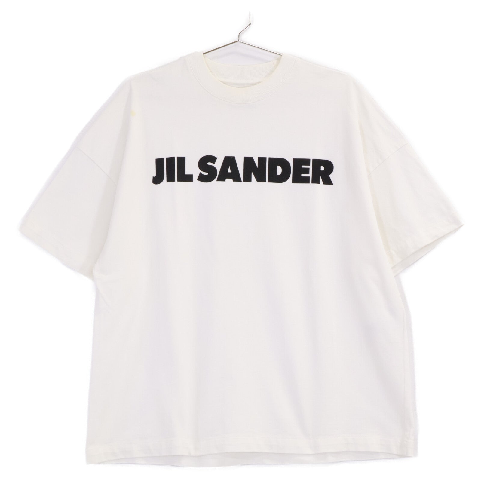 JILSANDER ジルサンダー JSMS707045MS24870811 ホワイト コットンジャージー ロゴプリント ショートスリーブ トップス