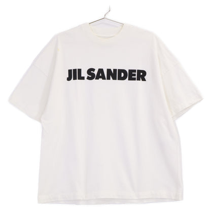 JILSANDER ジルサンダー JSMS707045MS24870811 ホワイト コットンジャージー ロゴプリント ショートスリーブ トップス