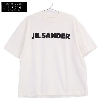 JILSANDER ジルサンダー JSMS707045MS24870811 ホワイト コットンジャージー ロゴプリント ショートスリーブ トップス