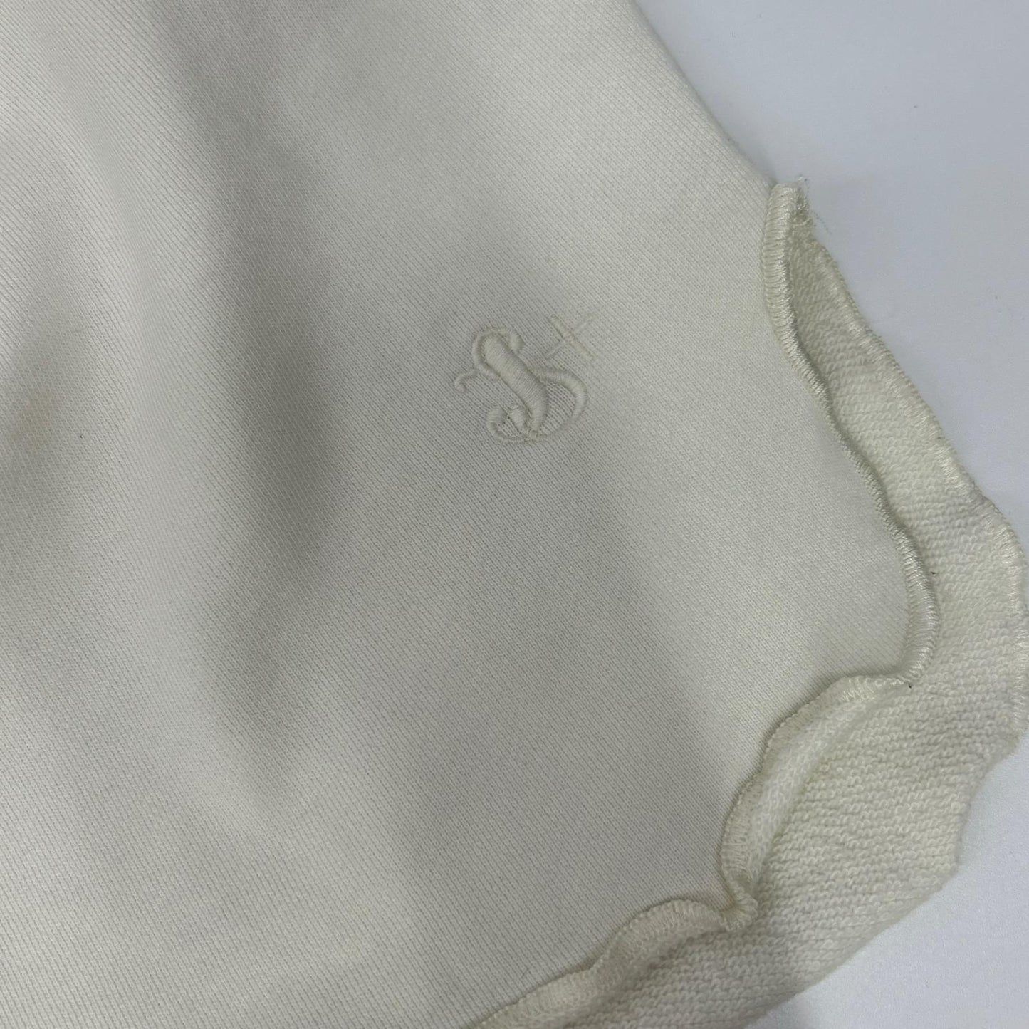 JIL SANDER+ ジルサンダープラス JPUQ707527MQ23860801 ホワイト コットン カットオフ ショートスリーブスウェット トップス