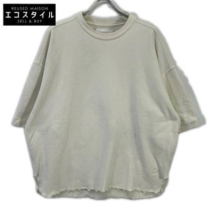 JIL SANDER+ ジルサンダープラス JPUQ707527MQ23860801 ホワイト コットン カットオフ ショートスリーブスウェット トップス