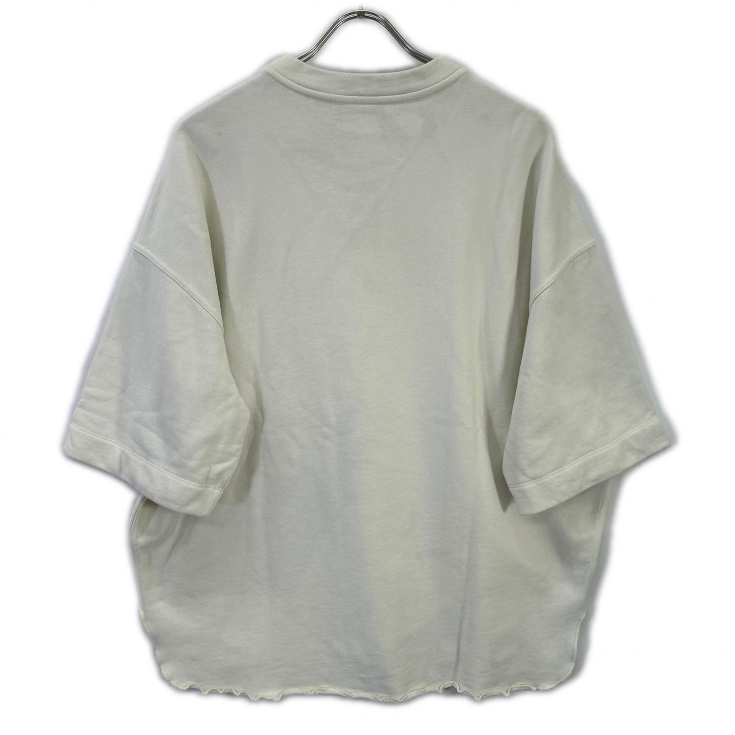 JIL SANDER+ ジルサンダープラス JPUQ707527MQ23860801 ホワイト コットン カットオフ ショートスリーブスウェット トップス